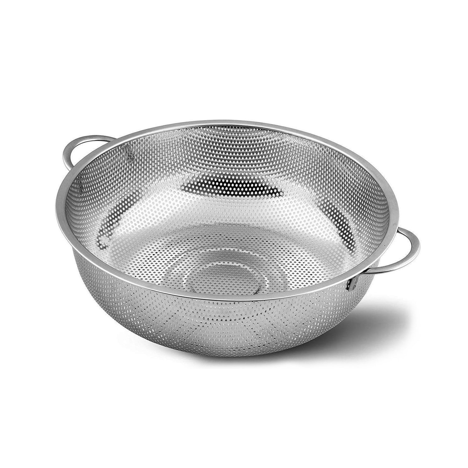 5754 Stainless Steel Colander with Handle, Large Metal Mesh Basket Strainer for Pasta, Spaghetti, Berry, Veggies, Fruits, Kitchen Food Colander, Dishwasher Safe (1 pc / 25.5 cm) 5754 Stainless Steel Colander with Handle, Large Metal Mesh Basket Strainer for Pasta, Spaghetti, Berry, Veggies, Fruits, Kitchen Food Colander, Dishwasher Safe (1 pc / 25.5 cm)